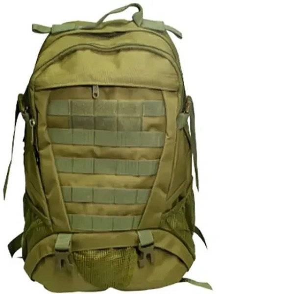Mochila Tática Doberman 35L Na Cor Khaki - Resistência E Funcionalidade Para Aventura
