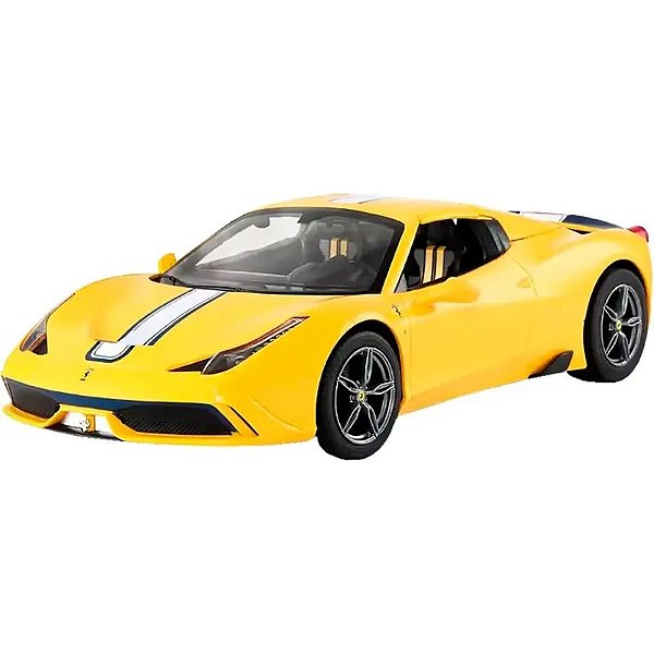 Ferrari 458 Speciale A 1/14 R/C Amarelo - Modelo Rastar 73400