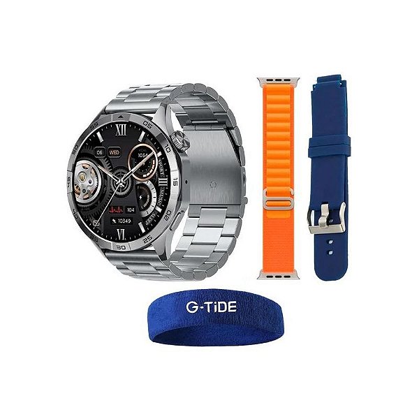 Smartwatch G-Tide Power - Prata com Recursos Avançados e Design Moderno