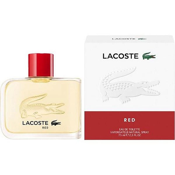 Perfume Lacoste Red Eau de Toilette Masculino 75ML - Fragrância Vibrante e Intensa