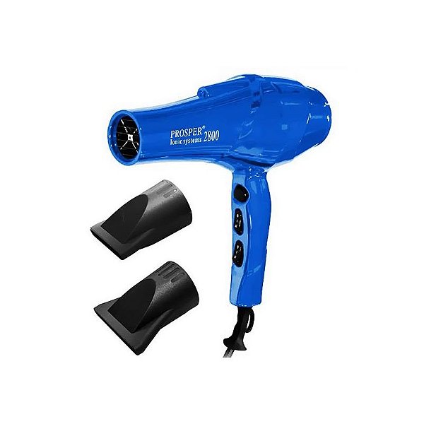 Secador de Cabelo Super Turbo Prosper P-2800 6000W 110V - Azul Profissional