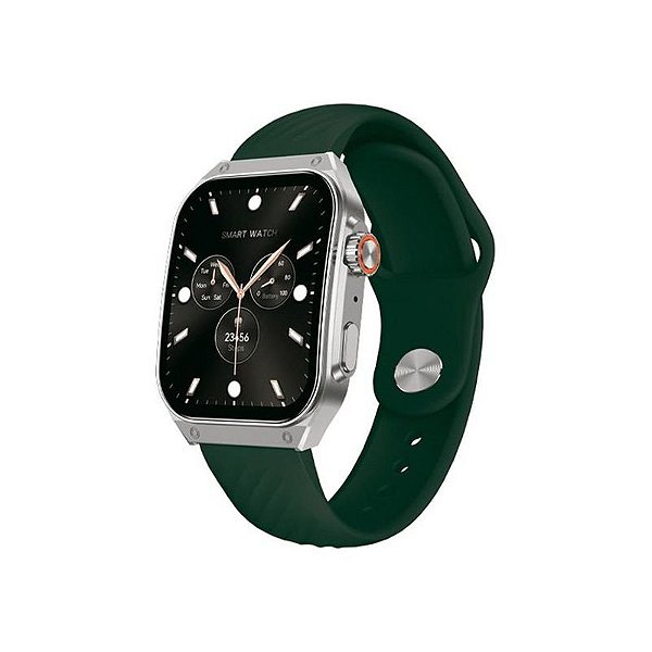 Relógio Smart FTX AM15-Svgre 51mm - Prata/Verde