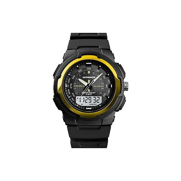 Relógio Hummer Multifunção Preto em Goma WH2-224022