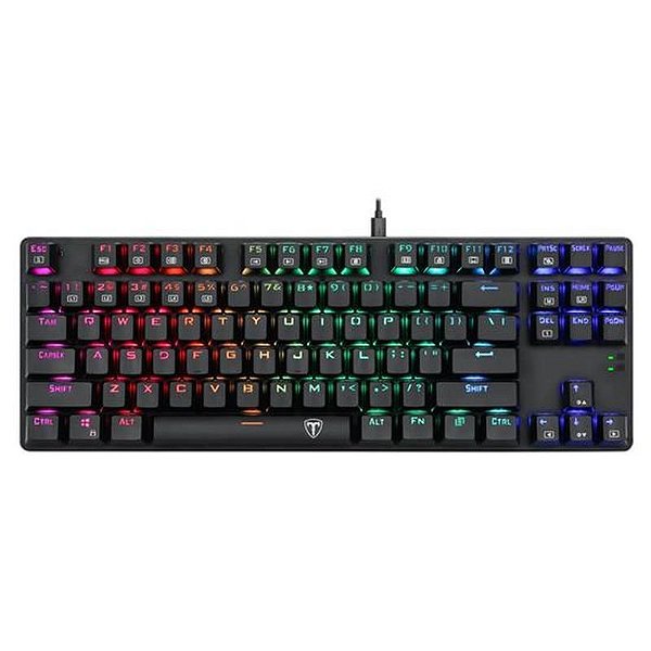 Teclado Gamer T-Dagger Bora TGK-315 com Retroiluminação RGB e Switch Azul - Azul