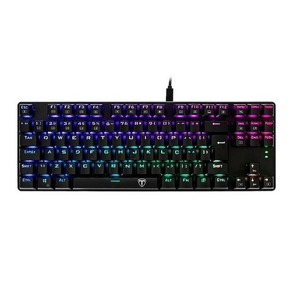 Teclado Gamer RGB T-Dagger Bora - Vermelho, Modelo T-TGK315-RD