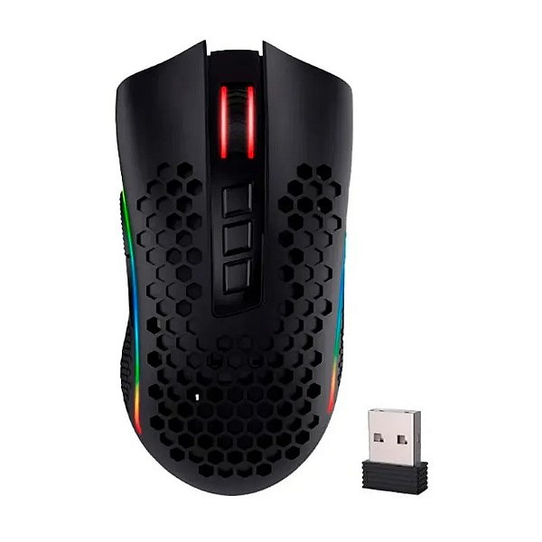 Mouse Sem Fio Redragon Storm Pro M808-KS - Alta Performance e Conforto Ergonômico