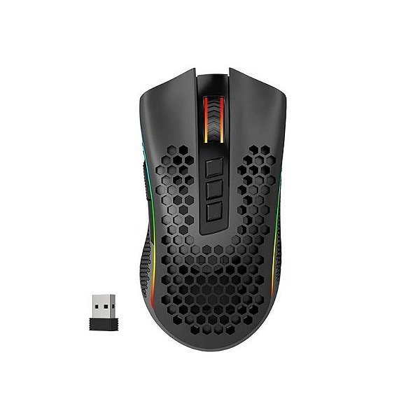 Mouse Gamer Wireless Redragon Storm Pro M808-KS - 16.000 DPI RGB Preto