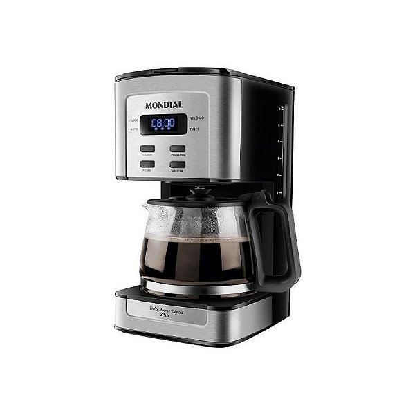 Cafeteira Digital Mondial Dolce Arome C-44-32X-SDI 800W 127V Preta e Prata