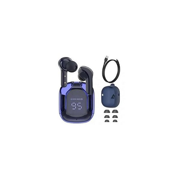 Fone de Ouvido Sem Fio Acefast T6 com LED Cinza 6.5H