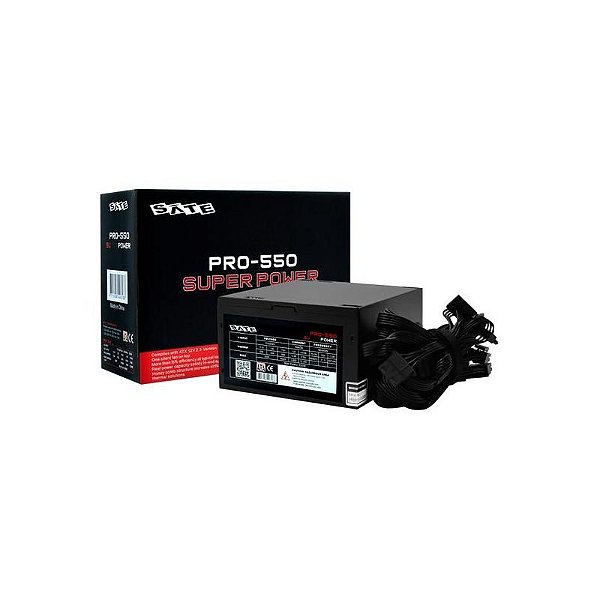 Fonte de Alimentação Satellite PRO-550 Super Power 550W - Eficiência e Confiabilidade