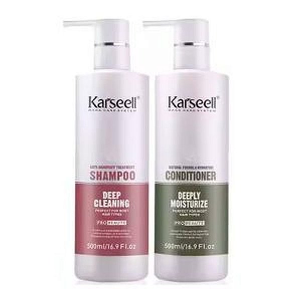 Shampoo e Condicionador Anticaspa Kit Karseell 500ml - Cuidado Completo para o Couro Cabeludo