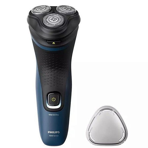 Aparador Philips S1151/00 Recarregável - Corte Preciso em Preto e Azul