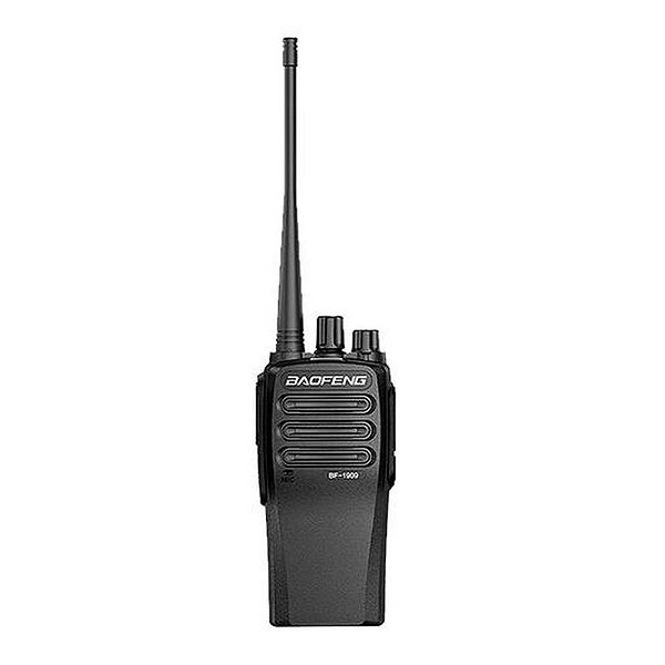 Rádio Comunicador Baofeng BF-1909 - Alcance de 10 KM - 16 Canais - Cor Preta