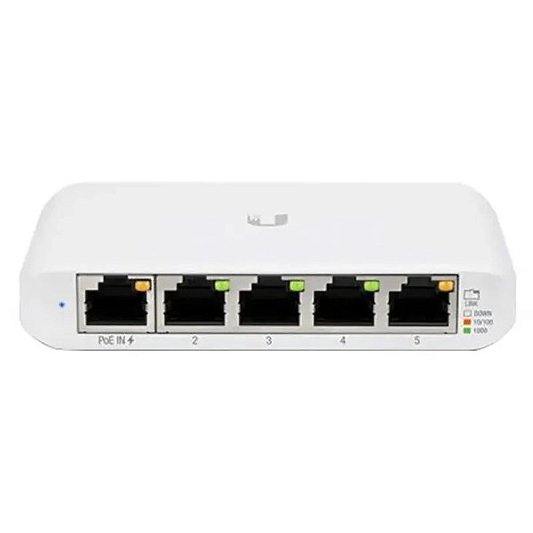 Switch Ubiquiti Usw-Flex-Mini 5 Portas Poe-In Para Rede De Alto Desempenho