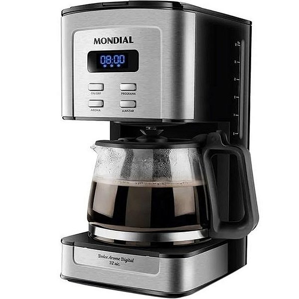 Cafeteira Mondial Dolce Arome C-44-32X-Sdi 110V - Prata E Preto Elegante