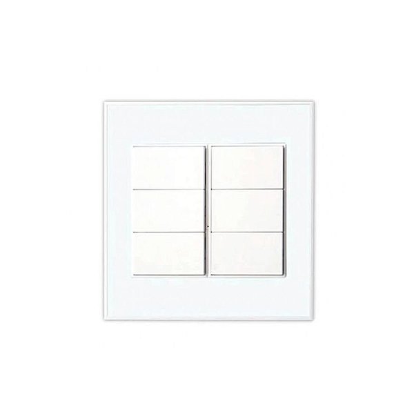 Interruptor Inteligente Zigbee Homie Esp 6 Canais HSS06FR Branco