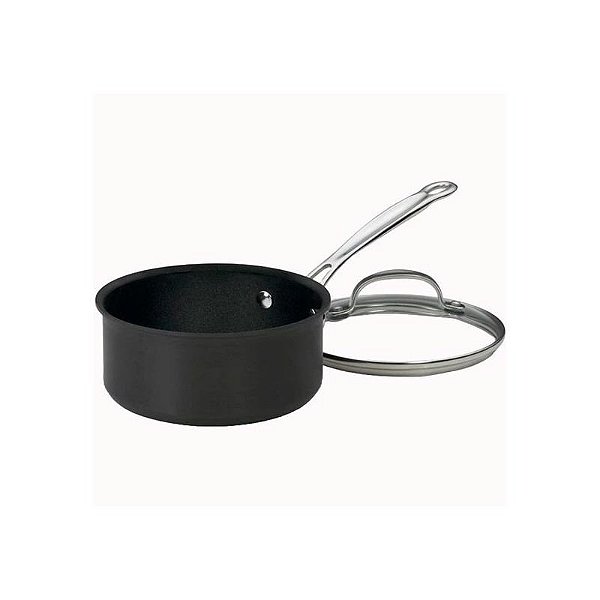 Panela Anodizada Cuisinart 1.5L com Tampa - Cor Preta
