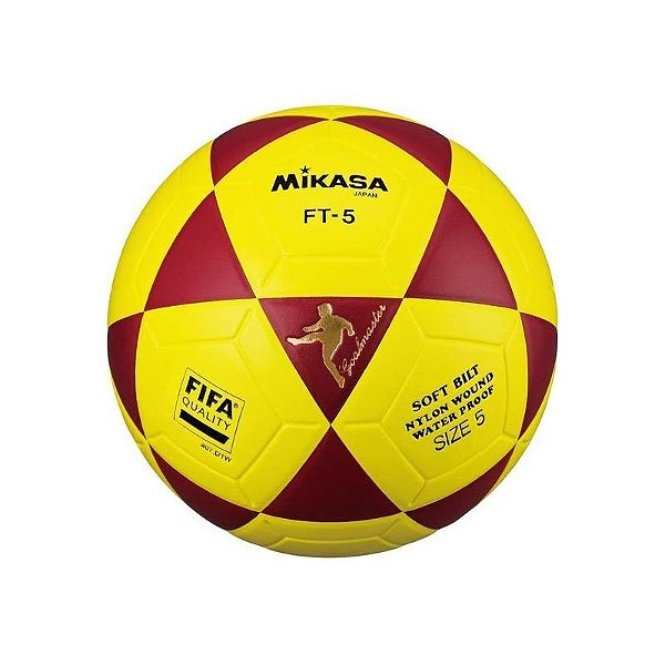Bola de Futvolei Mikasa Amarela e Vermelha NR7