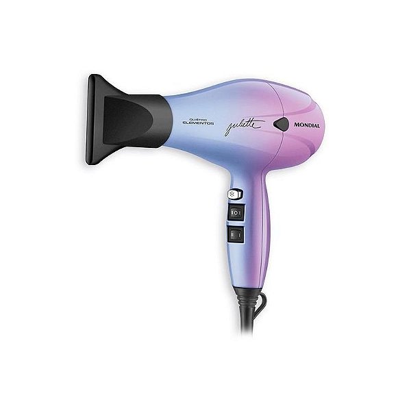 Secador de Cabelo Profissional Mondial Juliette SCP-JU-03 - 2000W - 110V - Rosa/Azul