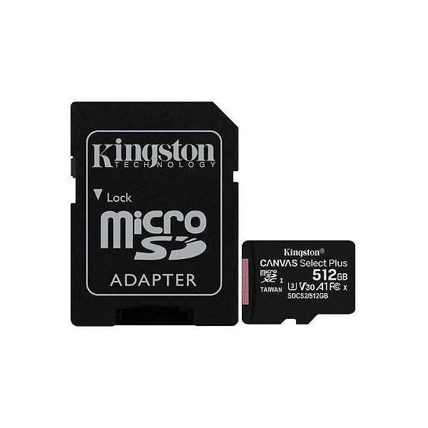 Cartão De Memória Kingston Canvas Select Plus 512Gb