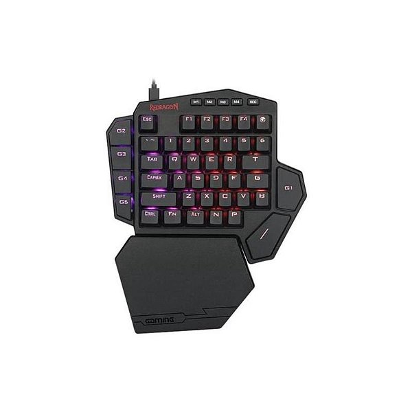 Teclado Mecânico Redragon K585RGB Diti One - Uma Mão RGB - Preto