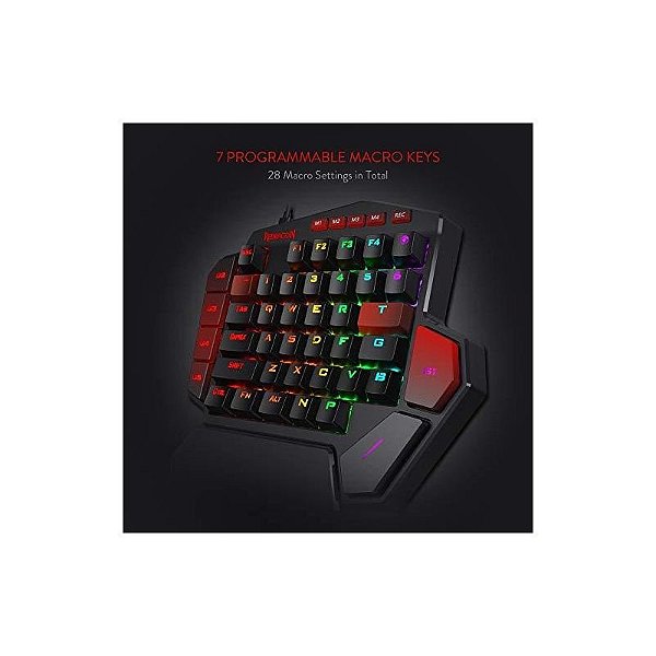 Teclado de Jogos Redragon K585 Diti One-Handed. Layout US