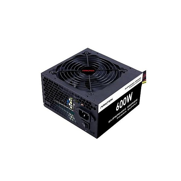 Fonte ATX Arktek 600W 80 Plus Bronze com eficiência e confiabilidade - AK-ATX600WB