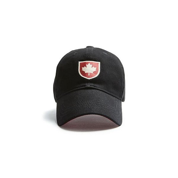 Boné Vermelho Canoe Brands com Escudo do Canadá