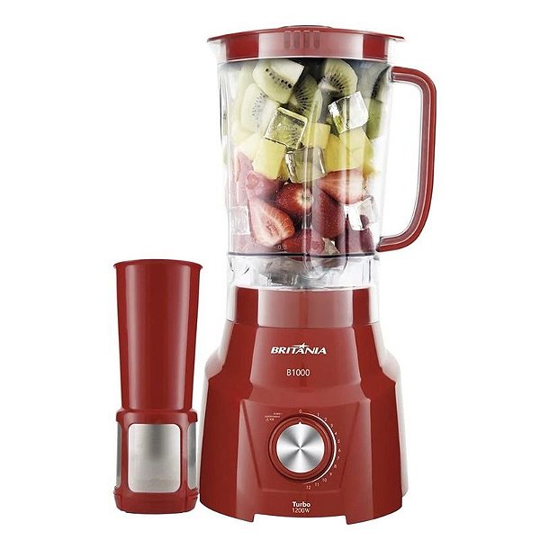Misturador de Alimentos Britânia Turbo B1000 1200W 12 Velocidades 220V