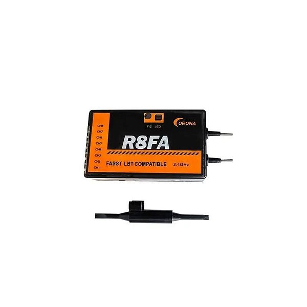 Central de Controle de Voo Modelo Corona Rx R8Fa 8Ch Futaba Fasst