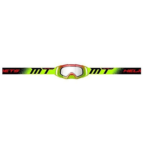 Capacete Motocross Mt Helmets Mx Evo Life A3 - Amarelo Fluorescente