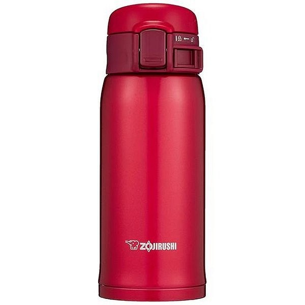 Garrafa Térmica Zojirushi 360Ml Em Aço Inox - Cor Rubi