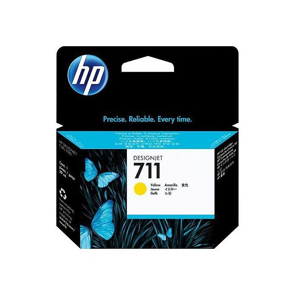Tinta Hp Cz132A 711 Amarelo T120 T520