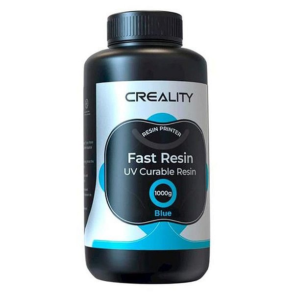 Resina UV Rápida 1KG para Impressora 3D Creality - Plástico Azul