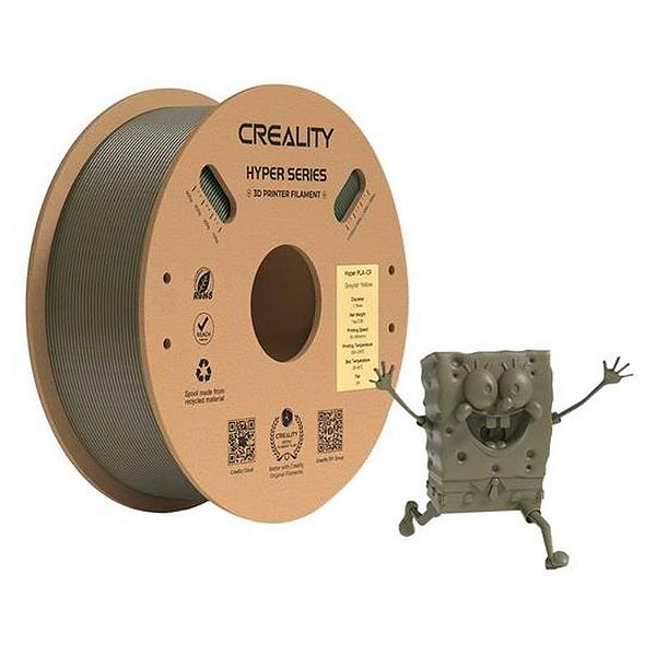 Filamento Creality CF-PLA 1KG 1.75MM para Impressão 3D de Alta Performance