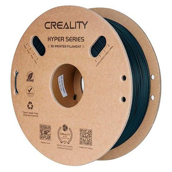 Filamento 3D Creality CF-PLA 1KG 1.75MM - Verde Escuro para Impressoras 3D