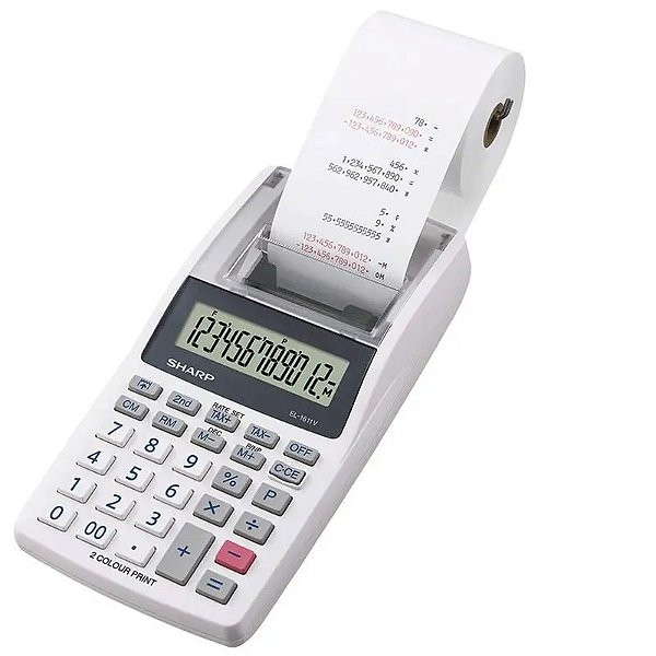 Calculadora Científica Sharp El-1611V - 12 Dígitos Com Tela Grande E Funções Avançadas