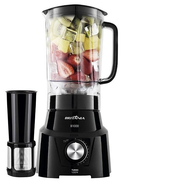Liquidificador Britânia Turbo B1000 - 12 Velocidades, 1200W (220V/60Hz)