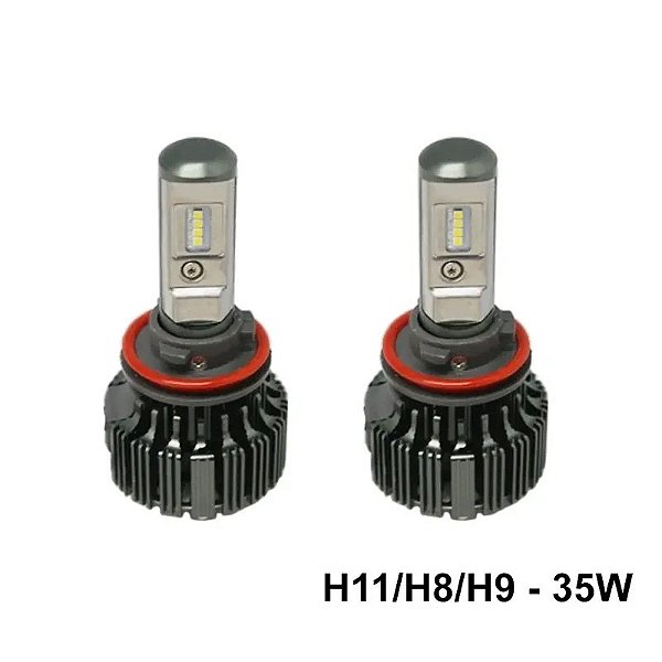 Lâmpada LED M1 H11/H8/H9 35W 6200K - Iluminação Branca Intensa de Alta Performance