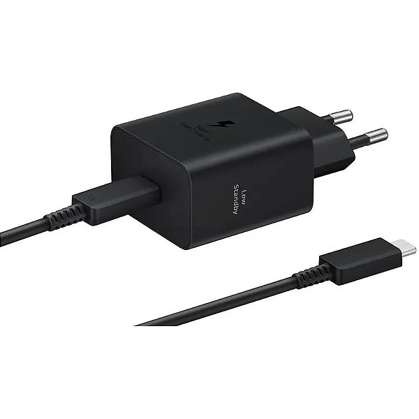 Carregador de Parede Samsung 45W EP-T4511 com Cabo USB-C 1,8m - Preto