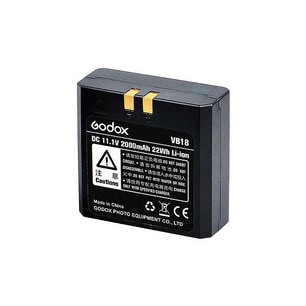 Bateria Recarregável Godox VB18 para Flash 850/860 - Performance e Durabilidade