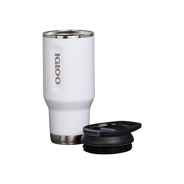 Copo Térmico Igloo Flip 'N' Sip 946ML - Branco Elegante