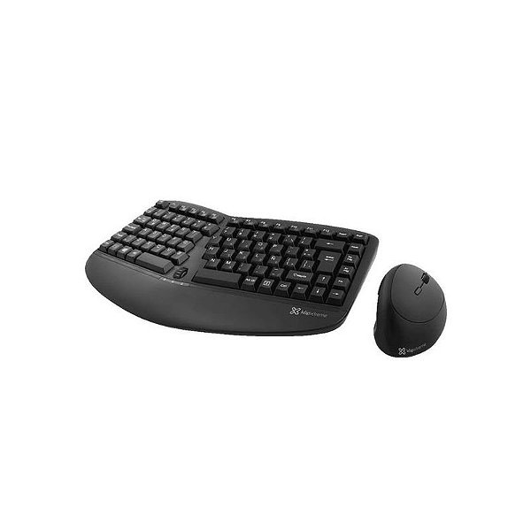 Conjunto Teclado e Mouse Sem Fio KBK-510 Klip Extreme Compacto - Preto