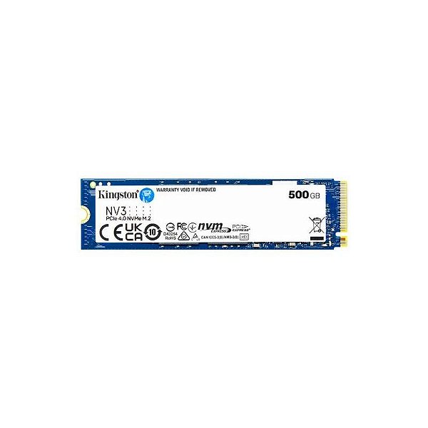 SSD M.2 Kingston NV3 500GB NVMe PCIe 4.0 - Armazenamento Rápido e Eficiente