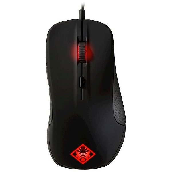 Mouse Jogos Hp Omen X7Z296Aa Usb Com Fio Preto