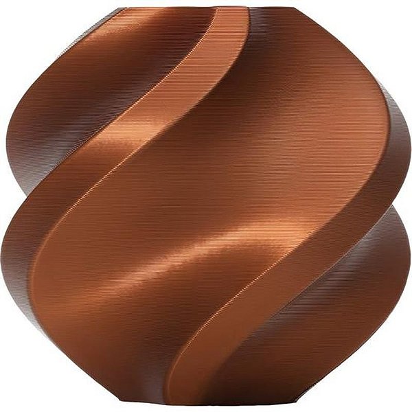 Filamento 3D Bambu Lab PLA Silk 1.75mm - Cobre Premium para Impressão de Alta Qualidade