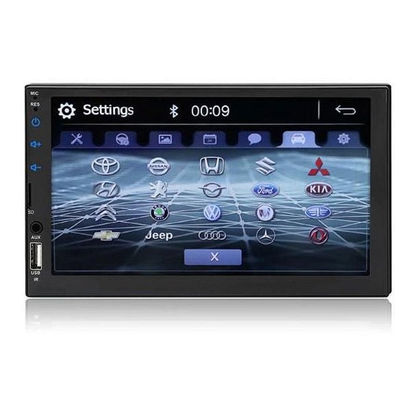 Rádio Automotivo Rodicar 7009 Usb/Bluetooth/Conectividade/2Din