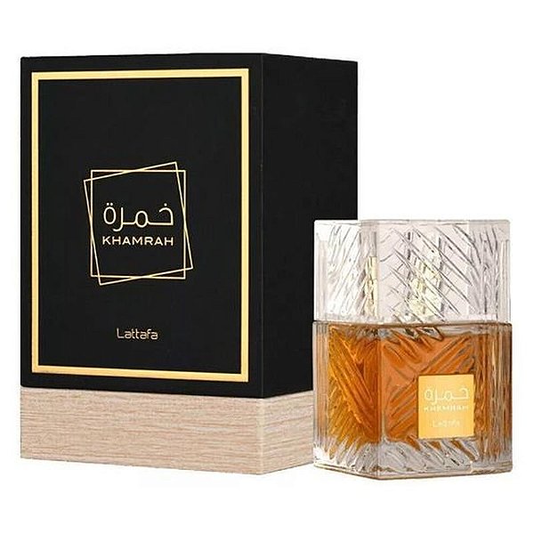 Perfume Masculino Lattafa Khamrah 100 ML - Eau de Parfum Elegante e Sofisticado