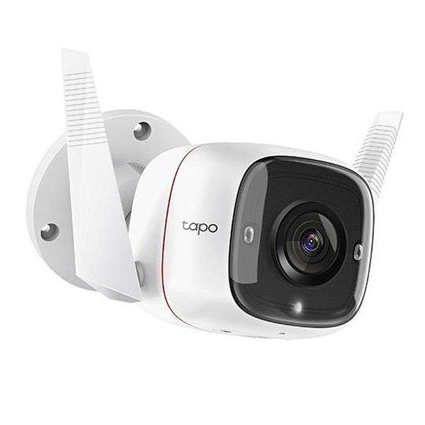 Câmera IP TP-Link Tapo C310 HD Wi-Fi 3MP 2.4GHz à Prova D'Água - Branca