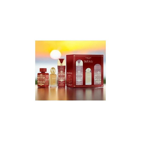 Kit Perfume Lattafa Bade'e Al Oud Sublime EDP 100ML + 2 Refis